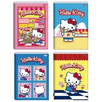 CADERNO BROCHURAO CAPA DURA 80FLS - 72981-26 - HELLO KITTY - PCT 5 - JANDAIA