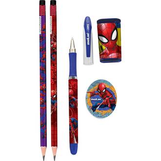 KIT ESCOLAR SPIDERMAN 5 PCS 5180 - UN - MOLIN