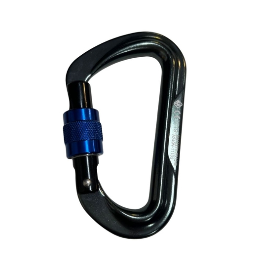MOSQUETÃO D ALUMINIO TRV ROSCA 28KN USCLIMB
