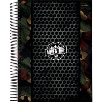 CADERNO UNIV CAPA DURA 10X1 160FLS - ADVENTURE - UN - JANDAIA