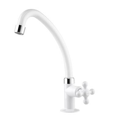 TORNEIRA PARA PIA ABS VIQUA BICA MÓVEL MESA MARUJÁ BRANCA BR1130502