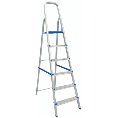 ESCADA DE ALUMÍNIO REAL RESIDENCIAL 06 DEGRAUS