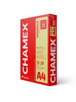 PAPEL CHAMEX COLOR 75G 500FLS - AMARELO - UN - CHAMEX