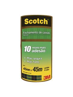 FITA DE EMPACOTAMENTO 45X45 5802 - MARROM - PCT 4 - 3M