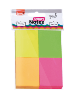 BLOCO ANOTACOES SMART NOTES 400F - 38X51 C/5 NEON BA3899  - UN - BRW