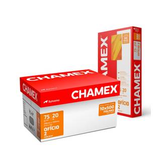 PAPEL CHAMEX 75G 500FLS - OFICIO 2 - CX 10 - CHAMEX