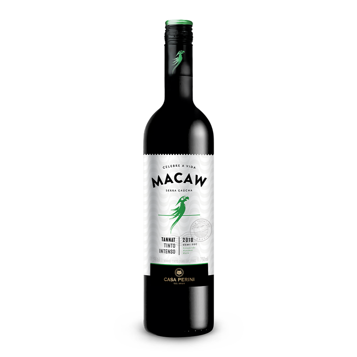 VINHO TINTO DEMI-SEC TANNAT (750ML)-MACAW