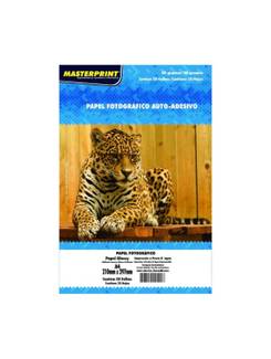 PAPEL GLOSSY ADESIVO 80G 20FL 302010073 - UN - MASTERPRINT