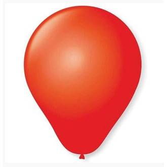 BALAO 6,5 LISO BASIC C/50  - VERMELHO - UN - SAO ROQUE