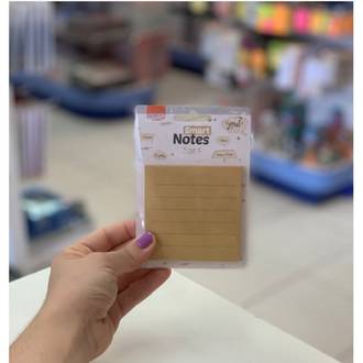 BLOCO ADESIVO SMART NOTES 50F - 76X76MM - BA7658 - KRAFT - UN - BRW