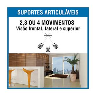 SUPORTE P/ TV ARTICULADO 10" A 60" - BRA3.0 - UN - BRASFORMA