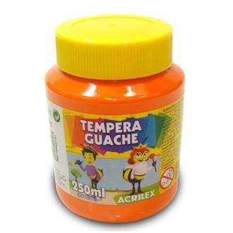 TINTA GUACHE 250ML  - LARANJA - UN - ACRILEX
