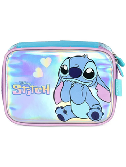 ESTOJO ESCOLAR BOX STITCH - EI42414SC - METALIZAD - AZUL - UN - LUXCEL