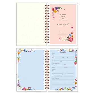 PLANNER DIARIO JARDIM CORES 6268 - UN - FINA IDEIA