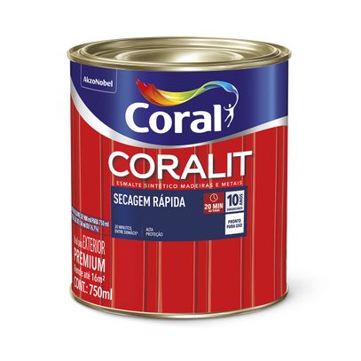 TINTA ESM CORALIT SEC RAP BR BRANCO 750ml
