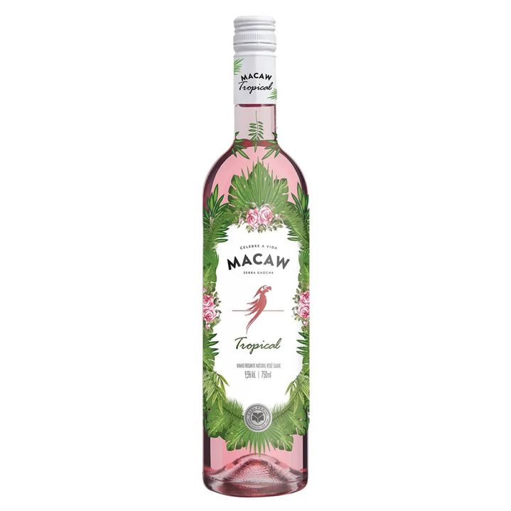 VINHO ROSE FRISANTE (750ML)-MACAW TROPICAL