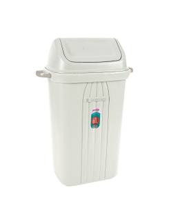 LIXEIRA PLASTICA BASCULANTE 60L - 284 - BRANCO - UN - SANREMO