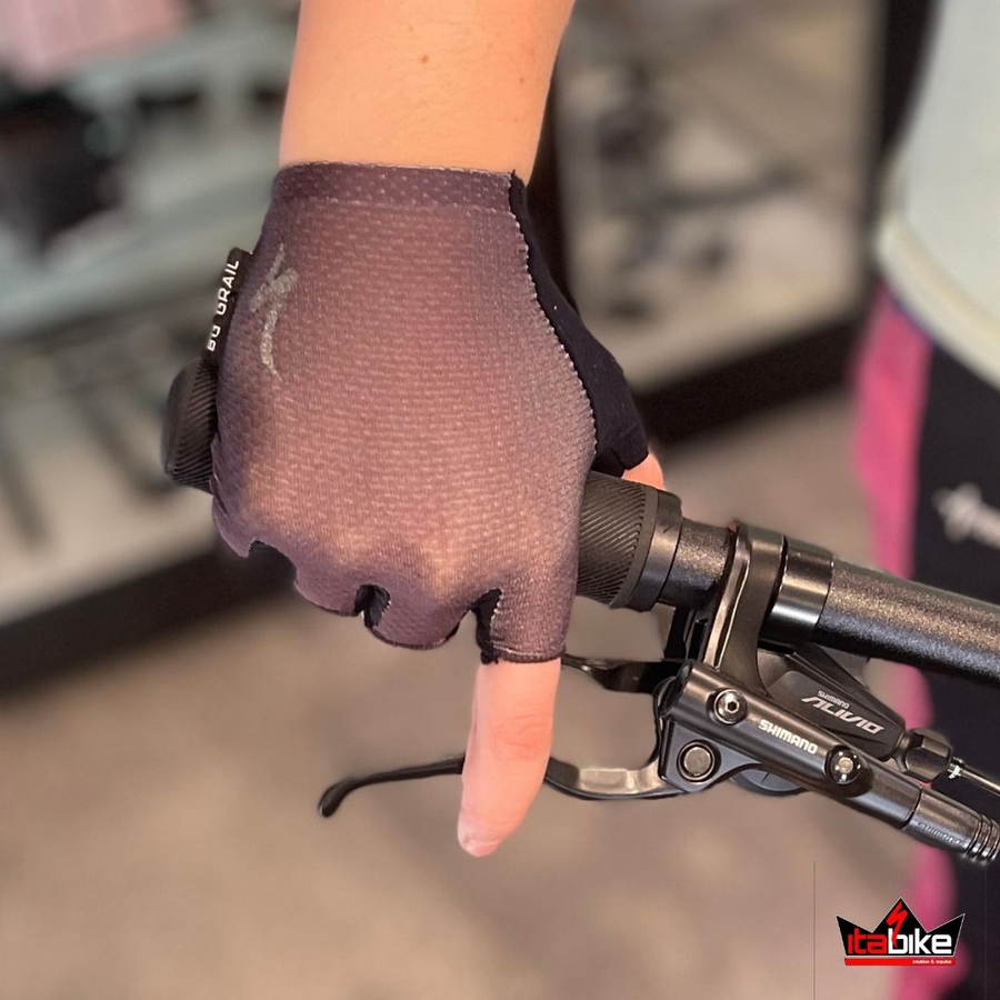 Luva Specialized Dedo Curto BG Grail Feminina Marrom
