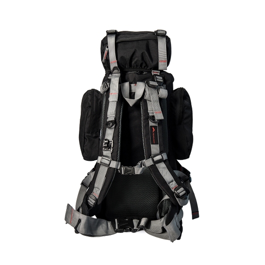 MOCHILA CRAMPON 48 TECH TRILHAS E RUMOS PRETO C/ PONTILHADO