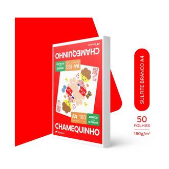 PAPEL CHAMEQUINHO 180G 50FLS - A4 - UN - CHAMEX