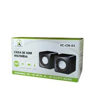 CAIXA DE SOM USB 5W XC-CM-03 - PRETO - UN - X-CELL