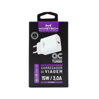 CARREGADOR TOMADA USB CM-109QC 15W - BRANCO - UN - MAKETECH