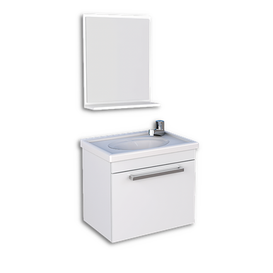 KIT DE BANHEIRO EM MADEIRA ÁGATA BRANCO