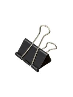 PRENDEDOR DE PAPEL 32MM C/24 BD3224 - PRETO - UN - BRW