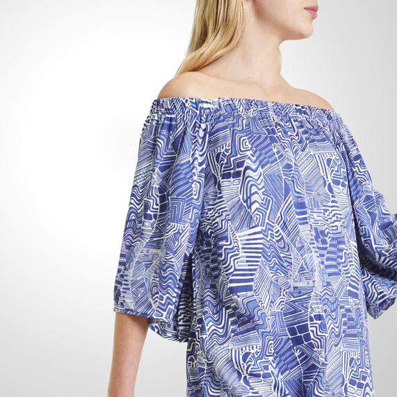 VESTIDO ESTAMPADO LINHO FORUM