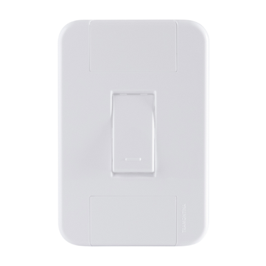 CONJUNTO 4X2 COM 1 INTERRUPTOR SIMPLES 10 A 250 V TRAMONTINA TABLET BRANCO BRANCO