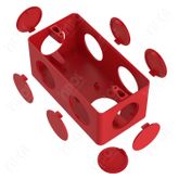 CONDULETE CAIXA 5 ENT 1/2 3/4 VERMELHO INPOL