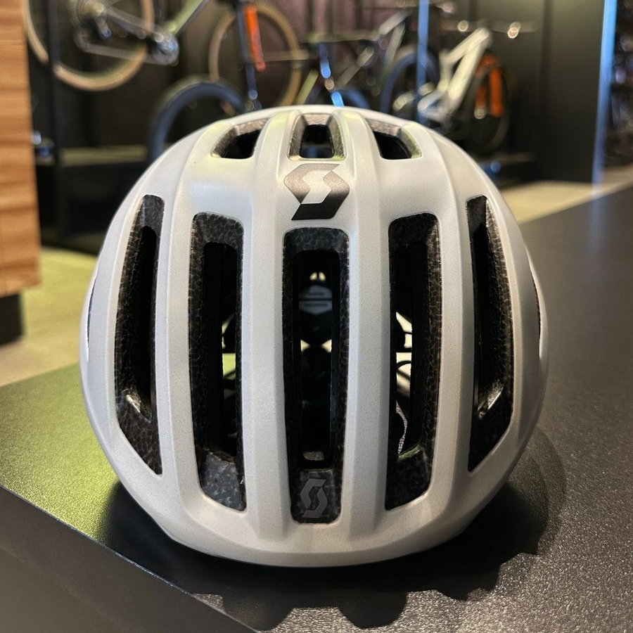 Capacete Scott Centric Plus MIPS Branco e Verde