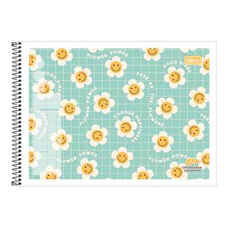 CADERNO DESENHO CAPA FLEXIVE 48FLS - ESPIRAL - MAIS+ - UN - TILIBRA