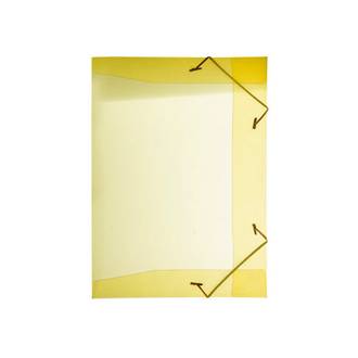 PASTA ELASTICO PLASTICA 1/2 OFICIO - 0252 - AMARELO - UN - DELLO
