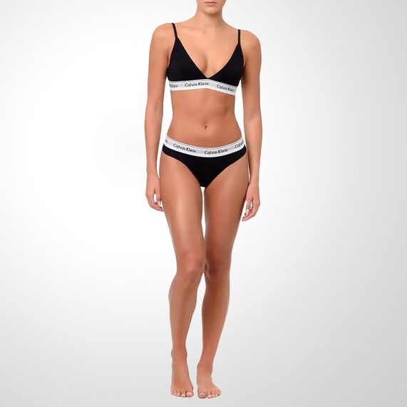TOP TRIÂNGULO MODERN COTTON PRETO CALVIN KLEIN UNDERWEAR