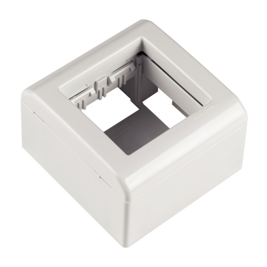 Caixa de Sobrepor 2 Postos Tramontina LizFlex Branca BRANCO