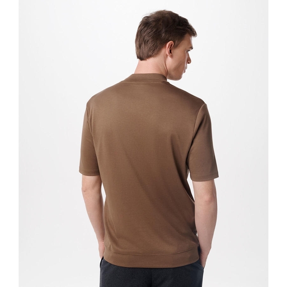 CAMISETA MASCULINA ALGODÃO PIMA CAQUI RICARDO ALMEIDA