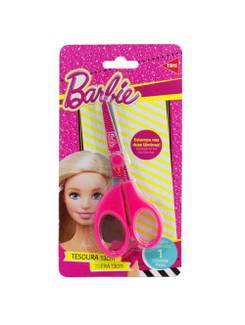 TESOURA ESCOLAR 13CM 683812 - BARBIE - UN - TRIS