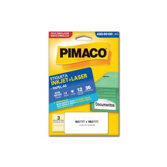 ETIQUETA INKJET/LASER A5 12FL A5Q-50100 - 50X100 - UN - PIMACO