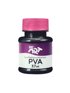 TINTA PVA FOSCA 37ML  - PRETO - CX 12 - DAC