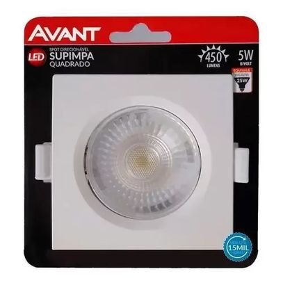 SPOT LED QUAD 05W 4000K DIREC BIV AVANT