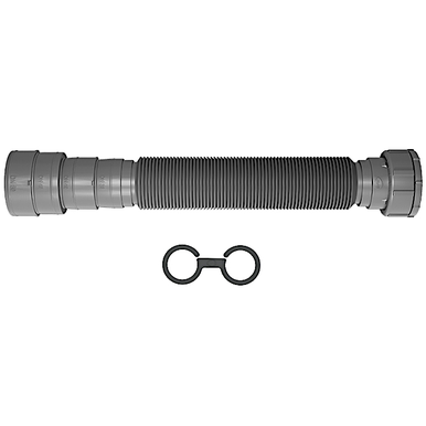 SIFÃO TUBO EXTENSÍVEL UNIVERSAL ABS CROMADO 70CM BLUKIT