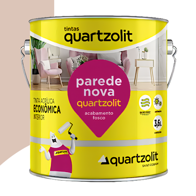 ACRÍLICO QUARTZOLIT PAREDE NOVA ECONÔMICO AREIA 3.6L