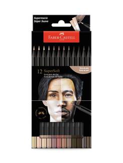 LAPIS DE COR SUPERSOFT 210713 - TONS DE PELE - C/12 - UN - FABER