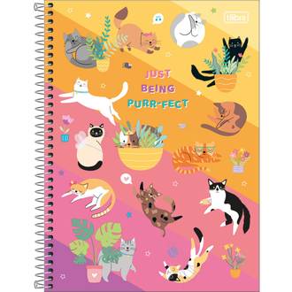 CADERNO UNIV CAPA DURA 10X1 160FLS - HUG ME - UN - TILIBRA
