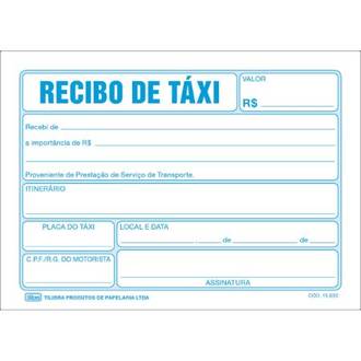 RECIBO DE TAXI 50 FOLHAS 128X92MM - PCT 20 - TILIBRA
