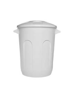 CESTO DE LIXO C/TAMPA 60L - 0069 - BRANCO - UN - JAGUAR