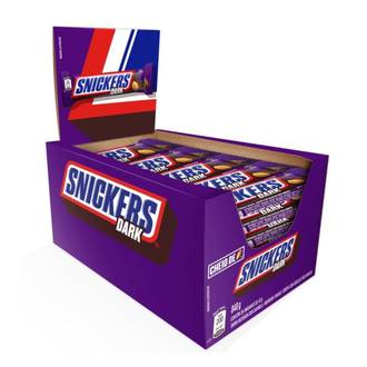 BARRA CHOCOLATE SNICKERS 42G - DARK - DPL 20 - MASTERFOODS
