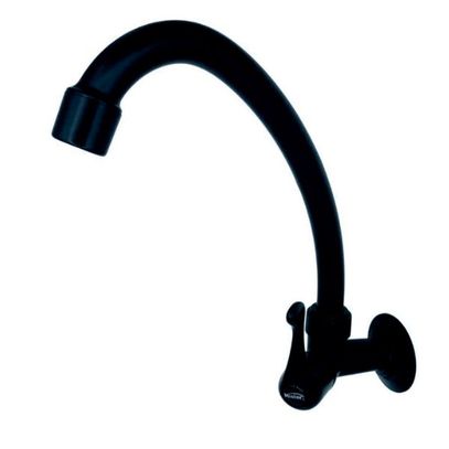 TORNEIRA ABS PAREDE BICA ALTA MOVEL C31 PRETA MISTER