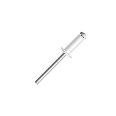 REBITE ALUMINIO 3,2x12 C/(1000) BRANCO MISTER